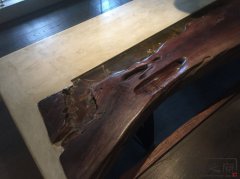 成人抖音网站水泥仿木茶桌